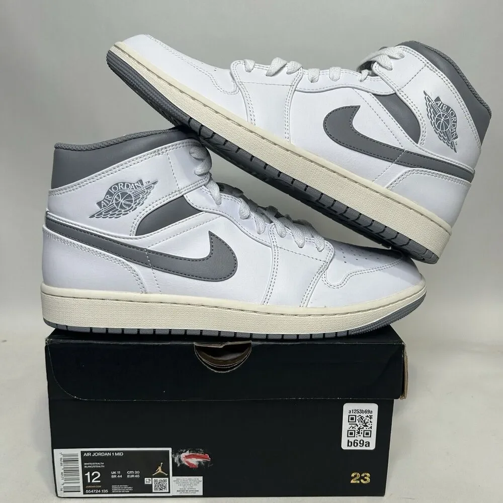 Nike Shoes Air Jordan 1 Mid Retro “Neutral Grey” 2024 - Picture 1 of 6